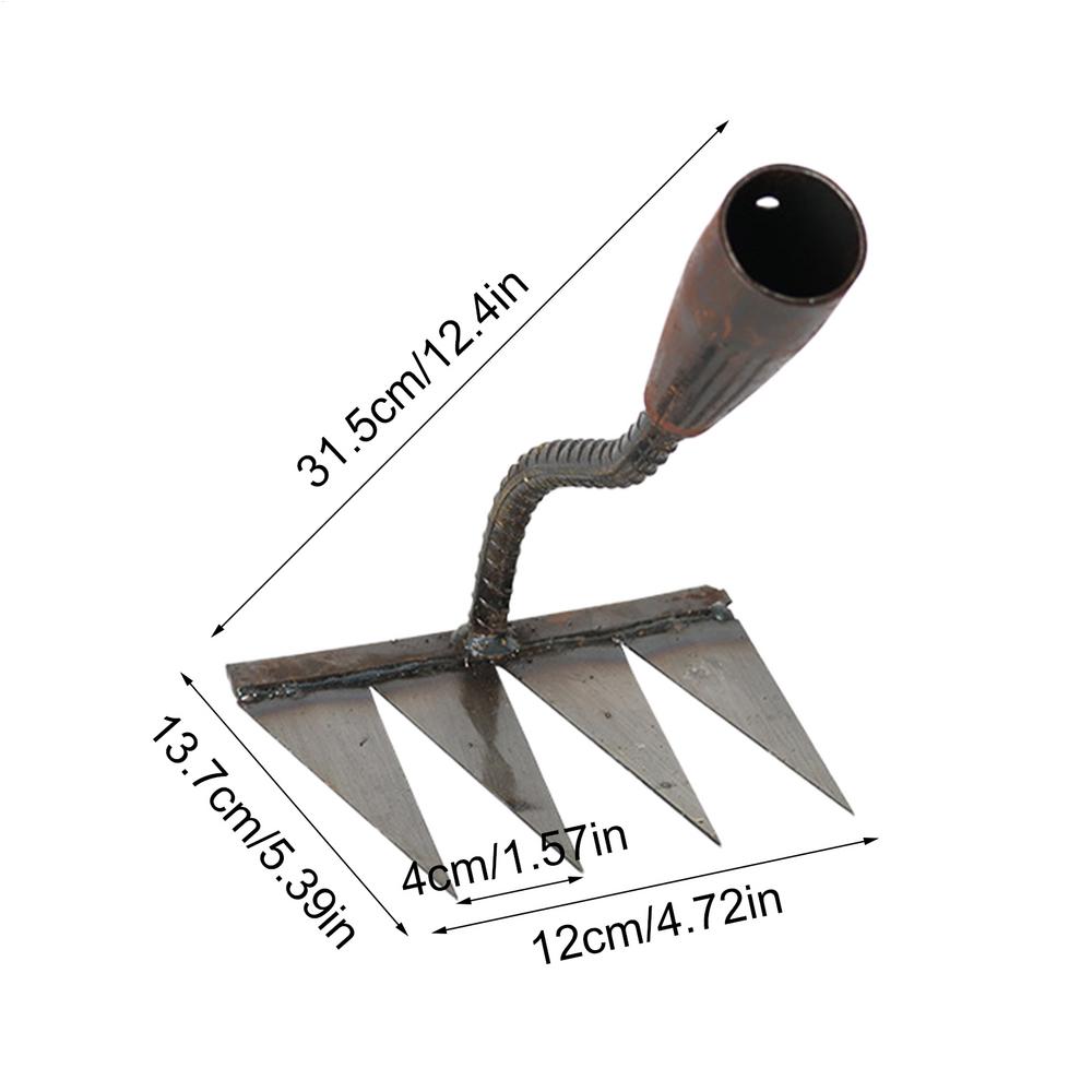 

4/5/6/7 Зубьев Углеродистая сталь Садовые ручные грабли Сельскохозяйственный инструмент Прополка Рыхлитель Сельскохозяйственная зубовая борона Металлическая борона Садовый инструмент для прополки