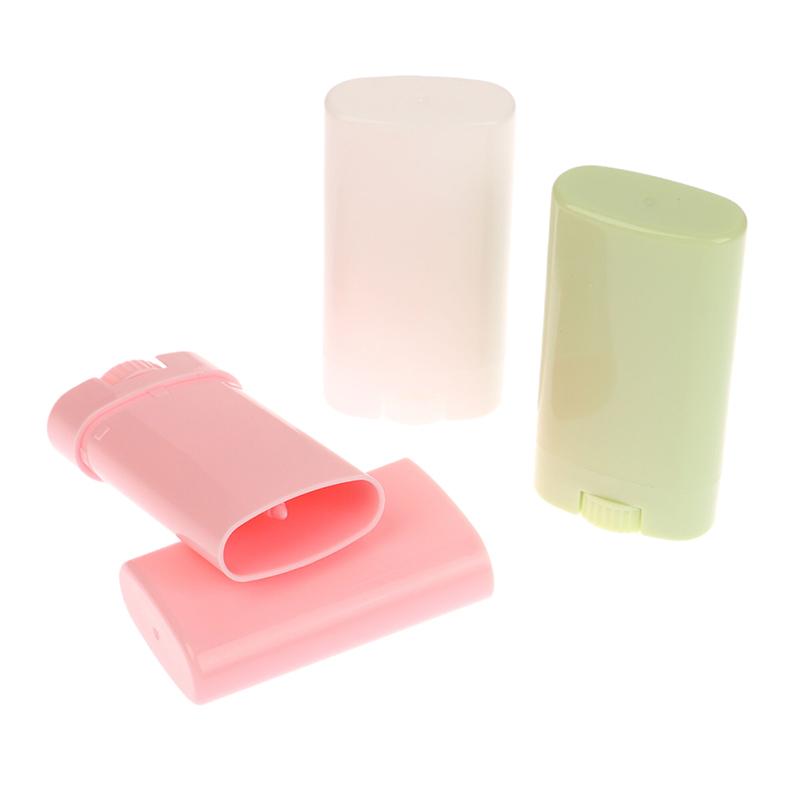 15G Refillable Perfume Deodorant Containers Empty Lip Balm Tube Plastic White Green Portable Cosmetic Lipstick Tubes