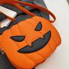 Cosplay Costume Accessory Cute Pumpkin Crossbody Bag, Halloween Trick or Treat Fashionable Novelty Bag Lightweight Purse with Adjustable Strap