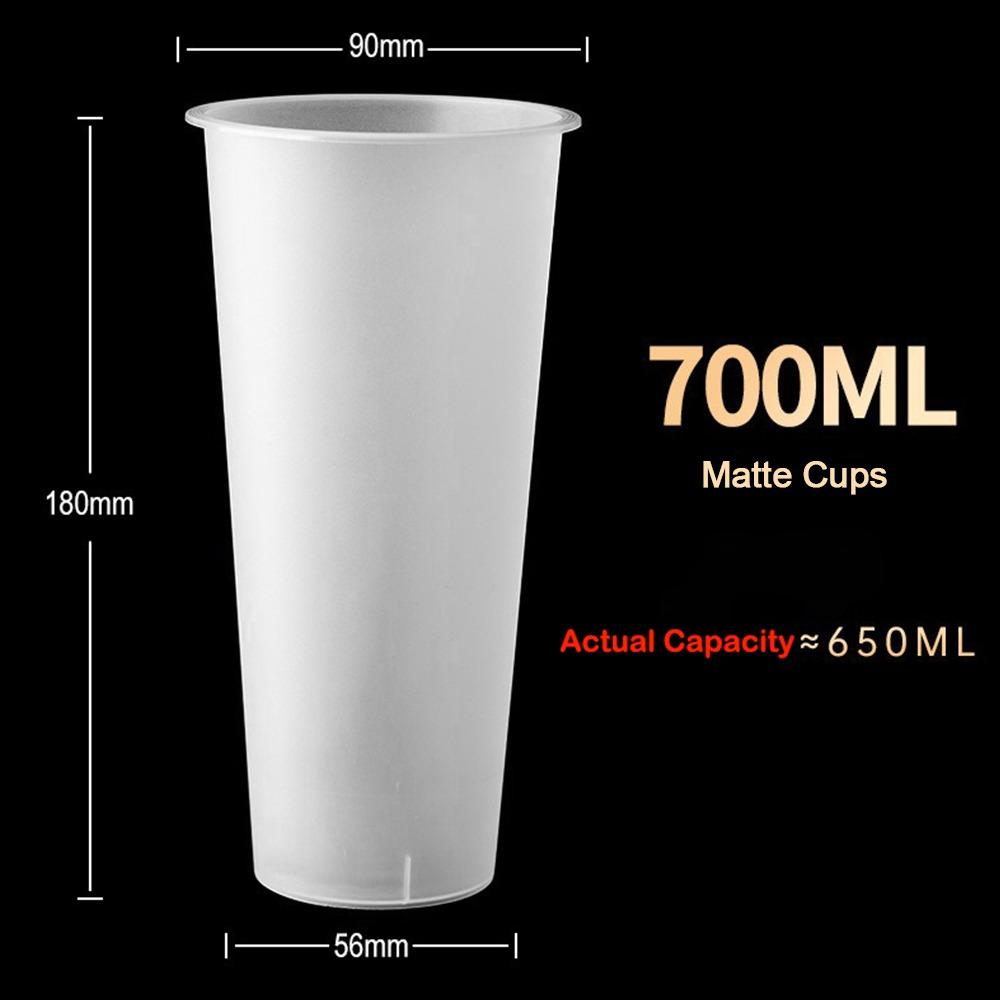 High Quality 90mm Cup And Lids Plastic Transparent Disposable Cup Milktea Cup