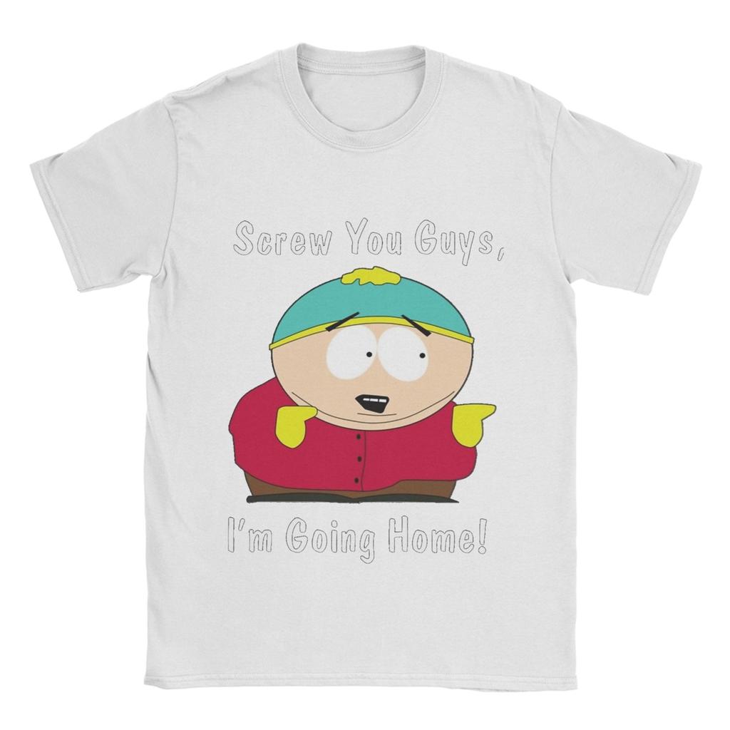 Souths Parks Cotton T Shirt For Men's Summer Eric Cartman Streetwear T Shirts Breathable Harajuku Tees Oversized Casual Clothing