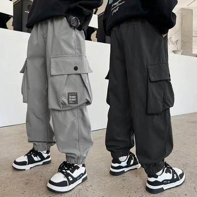 Letní neformální cargo tepláky pro chlapce 2025 - Cool, tenké a trendy