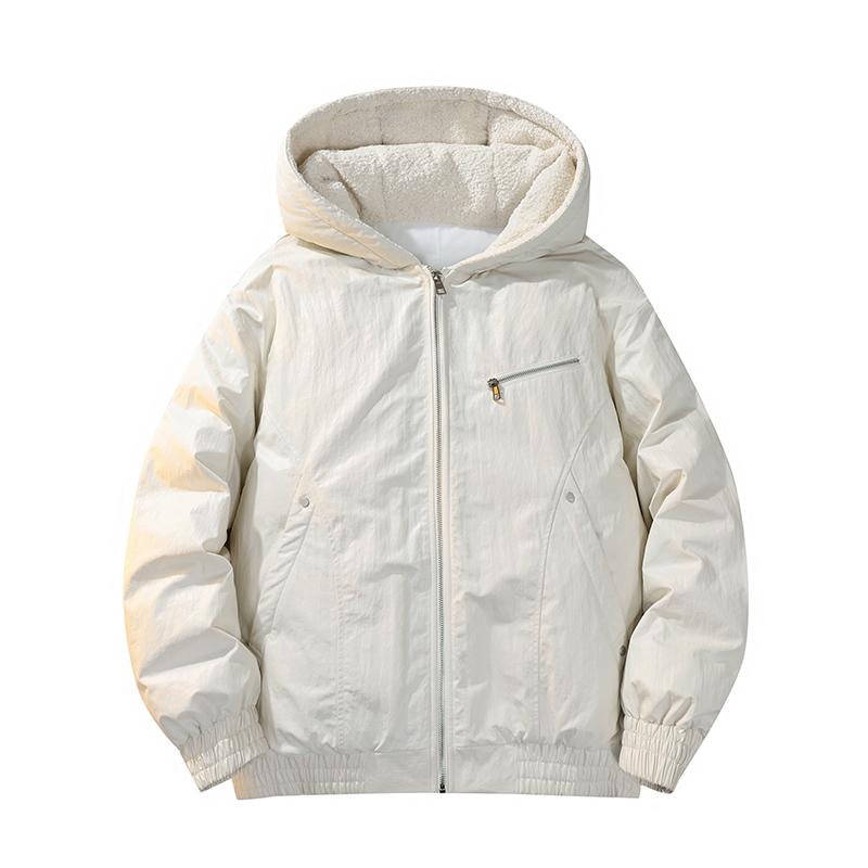 PU-Leder Warme Baumwolljacke Herren Locker und Dick Warme Baumwolljacke Große Größe