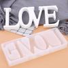 DIY Crystal Mold Handmade Pendant Crafts Letters Shape High Mirror Mold HOME LOVE Mould Soap Silucone Mold