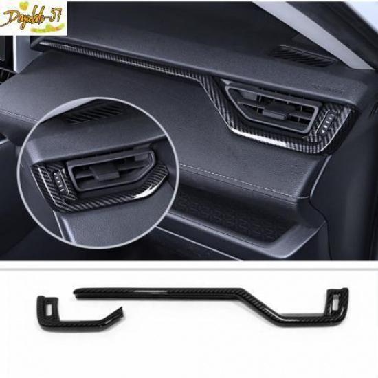 Carbon Fiber Dashboard Console Cover Trim Sticker Fit For Toyota RAV4 -