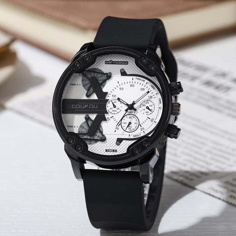 Genuine Stylish Men's Multi-Functional Waterproof Quartz Watch with Large Dial