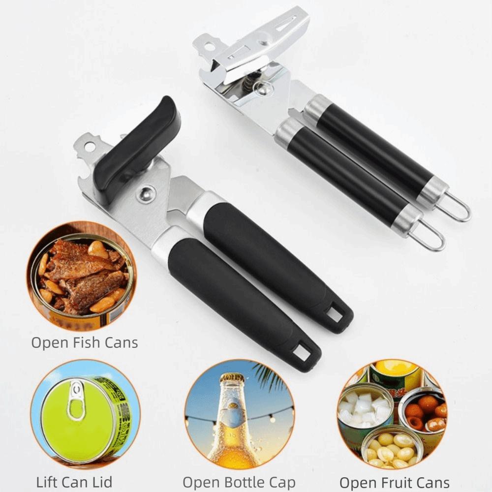 Compact Bottle Opener Non Slip Tin Can Opener Powerful Can Opener Kitchen Gadgets