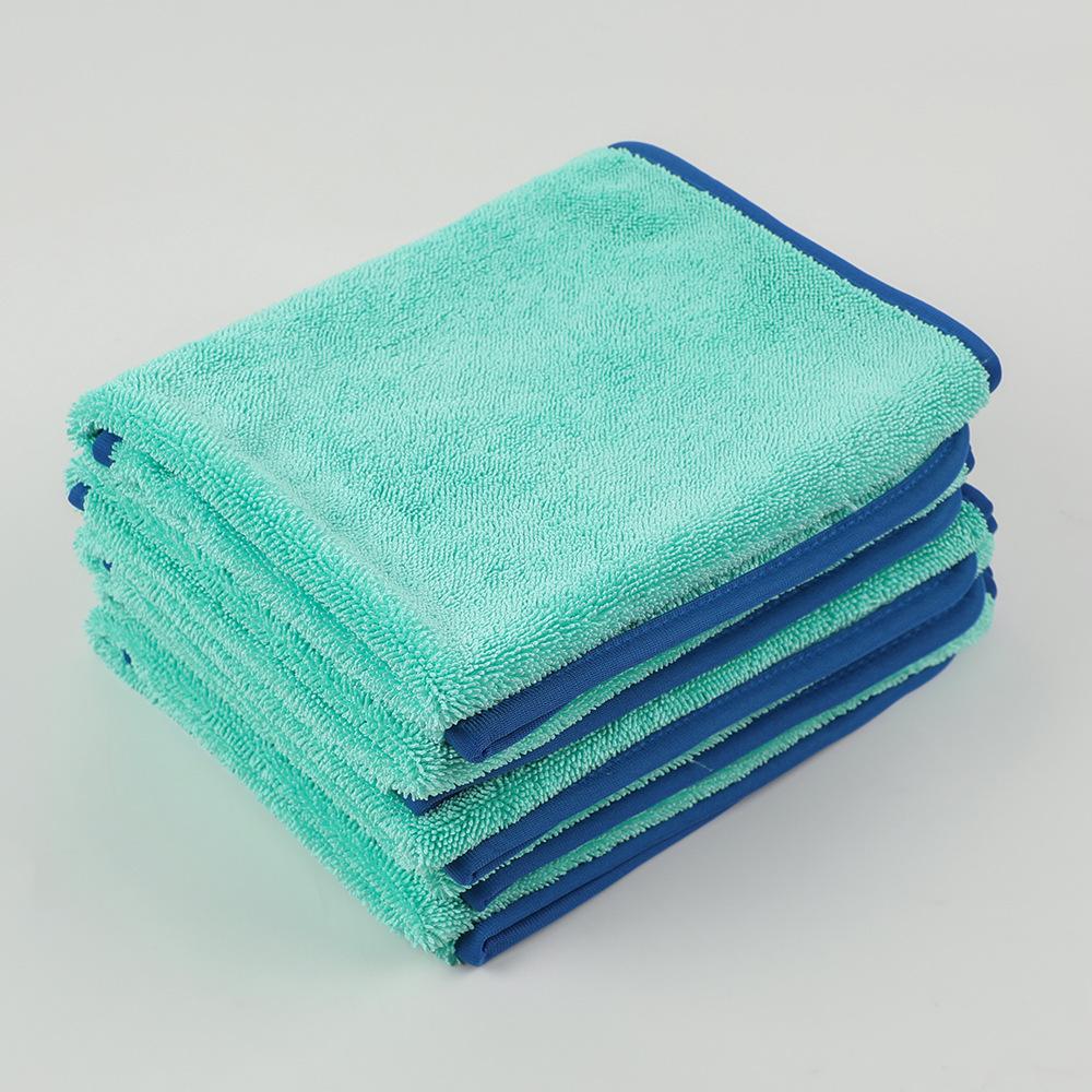 hemming twisted cloth car wash towel double-sided braid car towel water cleaning towel