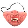 Mezza faccia Maschera horror Costume da festa Puntelli ingannevoli Decorazione Maschera in lattice da clown per adulti Cosplay divertente
