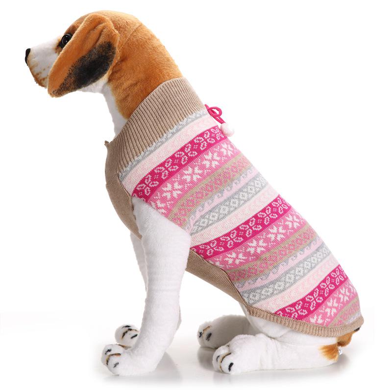 Autumn and Winter New Christmas Pet Costume Christmas Snow Dog Dog Sweater Knit Warm Pet Jacket