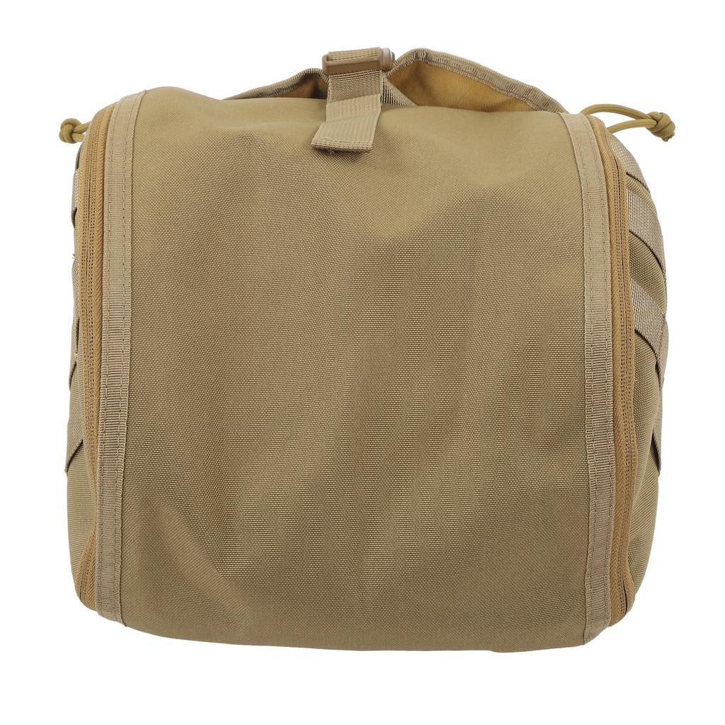 Camping Helmet Bag Canvas Scratch Prevention Adjustable Helmet Storage Bag For Hard Hats Helmet Khaki
