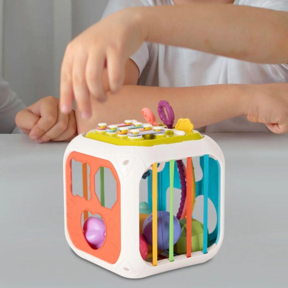 Sorting Game Activity Cube Colorful Blocks Educational Sensory Toy Montessori Toy  Birth Gift