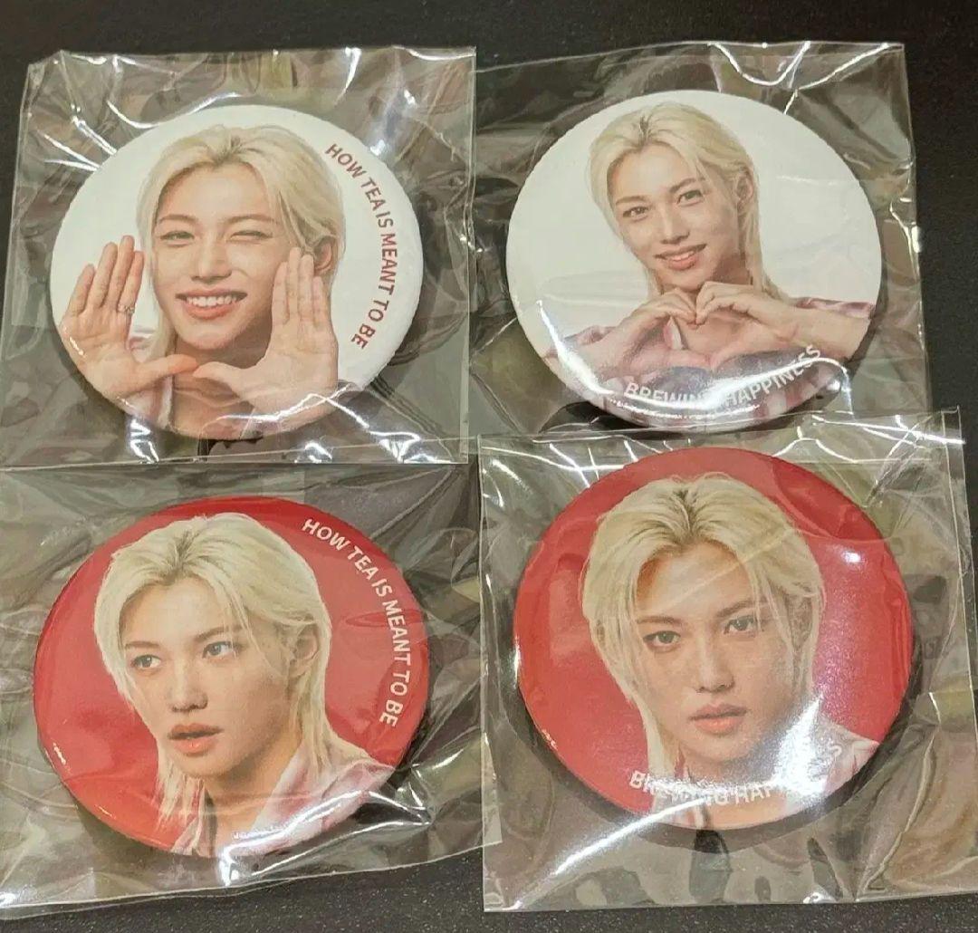 

[USED] Korea Stray Kids Gong Cha Limited Felix Can Badge Complete Set