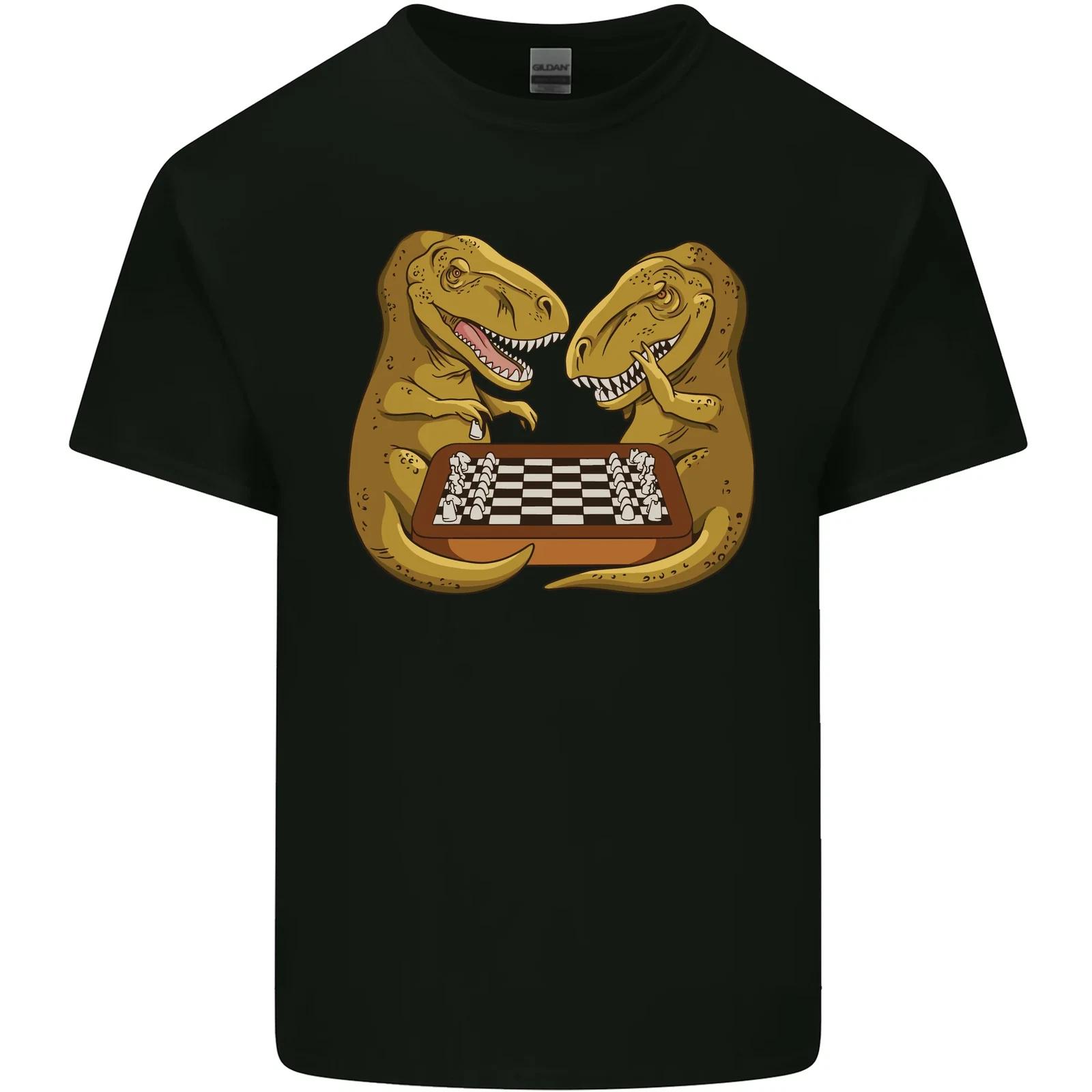 Chess T-Rex Dinosaur Kids T-Shirt Childrens 2XL