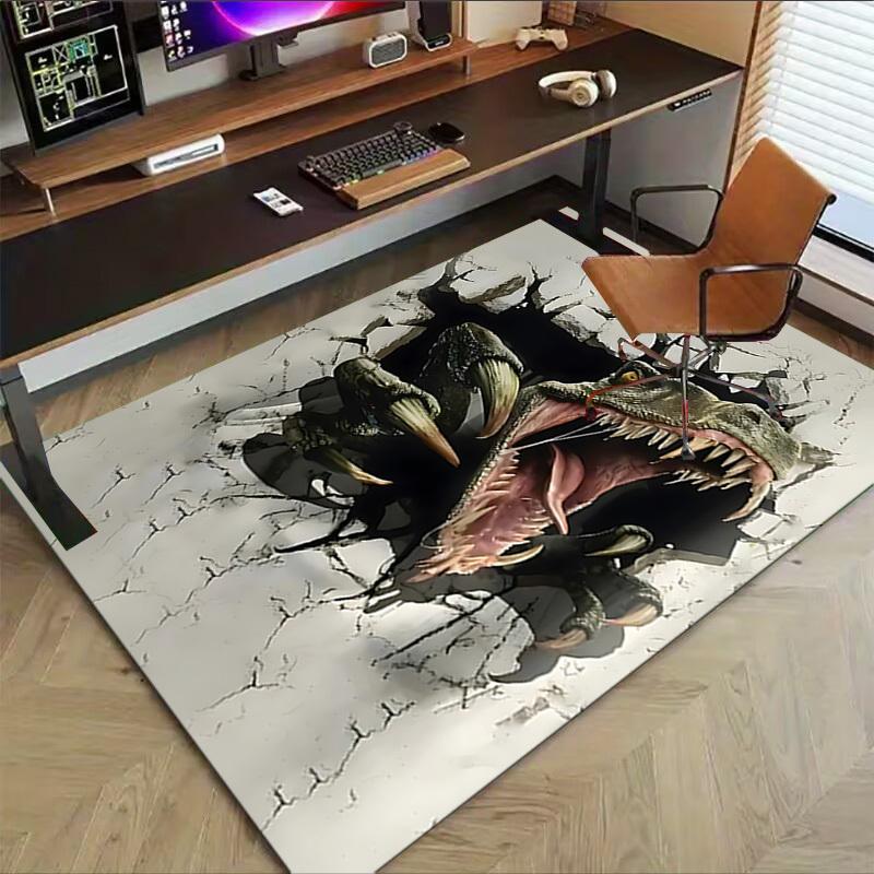 1PC Dinosaur Wall Carpet Ultra Soft, Thick & Absorbent, Non Slip Machine Washable Mat for Entryway