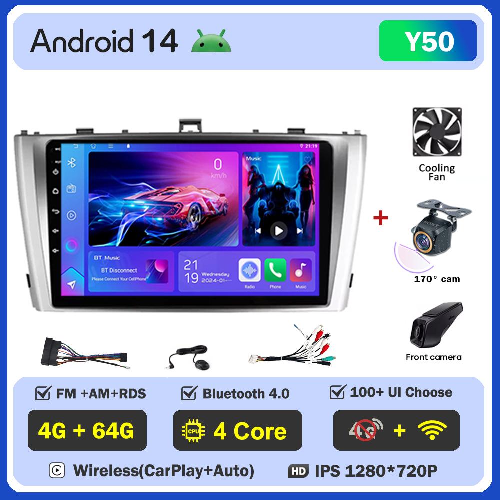 For Toyota Avensis 3 T27 2008-2015 Car Radio Player Car Carplay Screen Autoradio Mirror Link Android Auto Touch Screen 8 Core