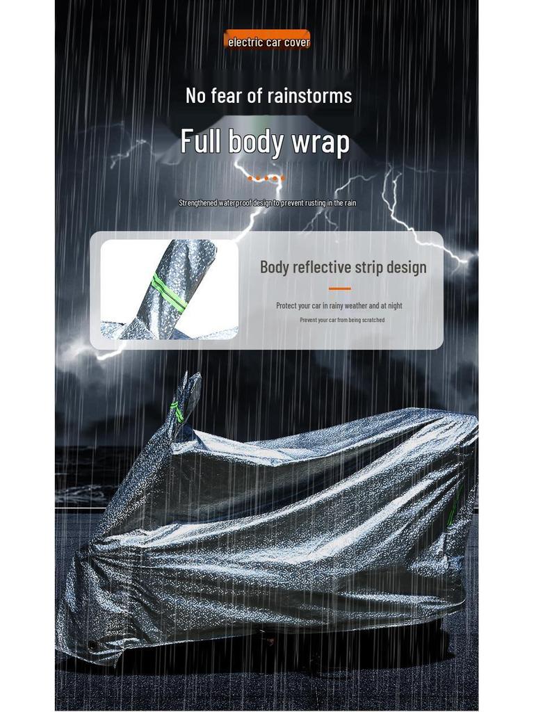 Rainproof Dustproof Electric Vehicle & Motorcycle Cover for Battery and Bicycle Cars - Special Sunscreen Protection