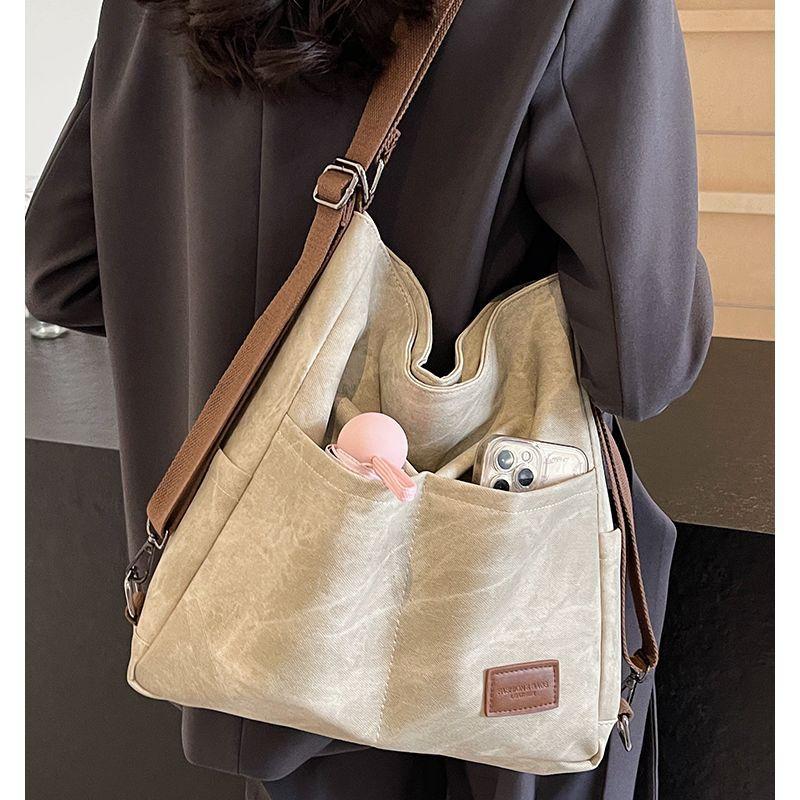 2025 autumn soft leather three-purpose backpack bag women's large-capacity shoulder tote bag commuter college student backpack
