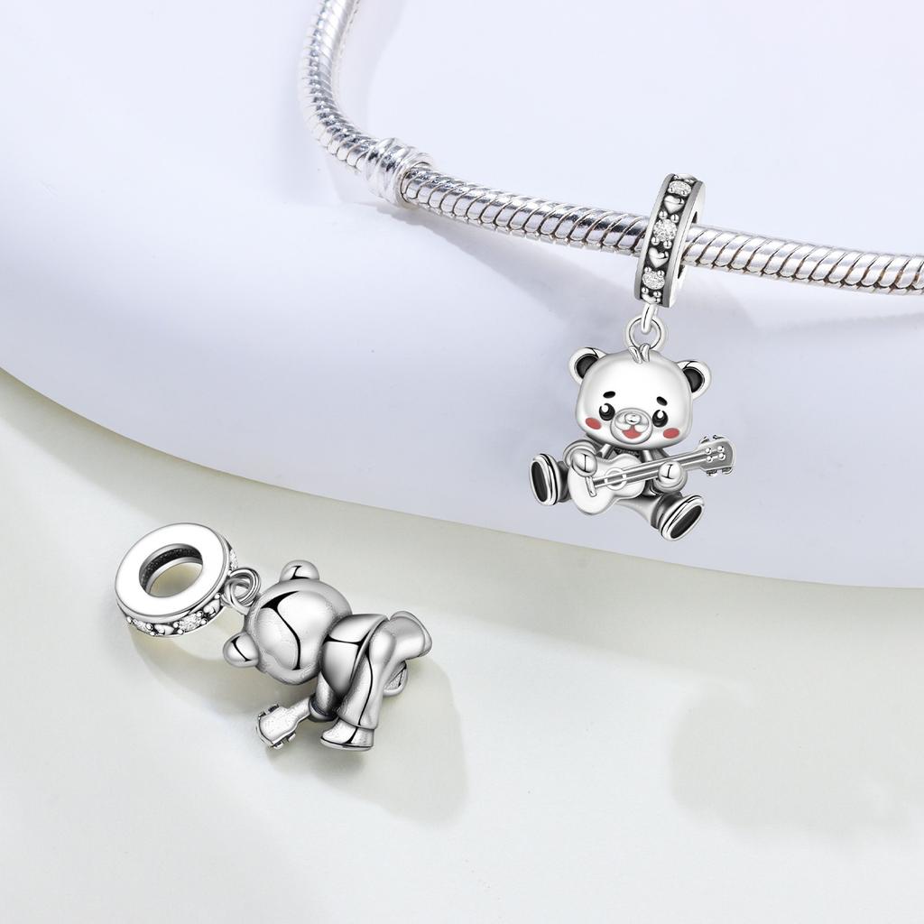 Cute Animal Panda Scorpion Corgi Bead Pendant Bracelet DIY Jewelry Accessories