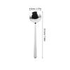 Stainless Steel Hammered Long Handle Spoon Large Cooking Serving Spoon Food Serving Utensil Kitchen Scoop for Home Party