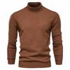 Erkek Slim Fit Balıkçı Yaka Kazak Günlük Kablo Örgülü Kazak Düz Renk Yarım Balıkçı Yaka Uzun Kollu Şık İş Temel Kazak Erkek için