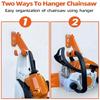 Easy to Install Secure Chainsaw Mount Hanger Rack Stand Rust Resistant for Professional Gardeners and DIYer Enthusiasts