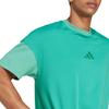 Adidas All Season Sportswear Comfortable Patchwork Loose Short Sleeve T-Shirt Men Tops Half-Court-Green JJ3676