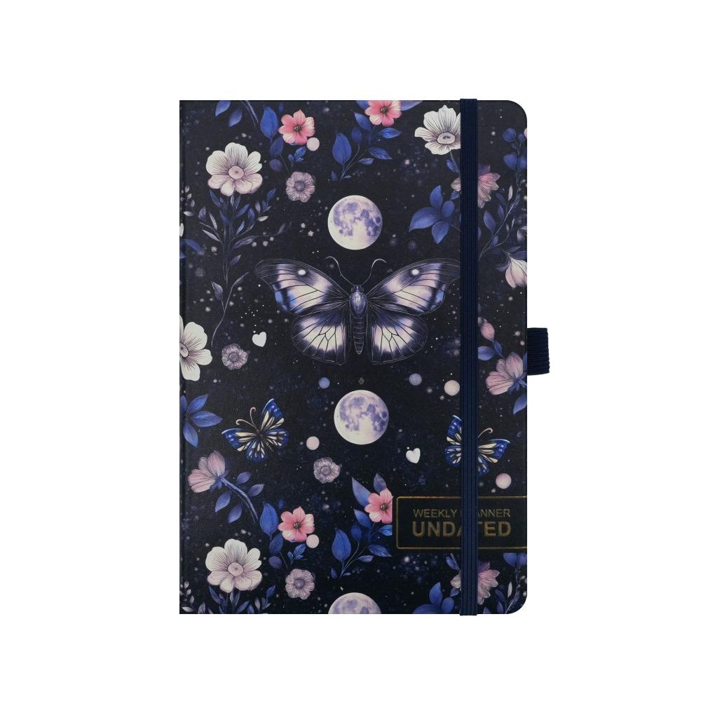 A5 Size Undated Academic Agenda High-Quality Paper Customizable Notebook  Personal Planning