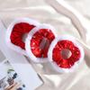 1/3/6Pcs Christmas Hair Ties Red White Velvet Hair Scrunchies Elastic Hair Band Ponytail Holder Glitter Sequins Snowflakes Hair Ropes