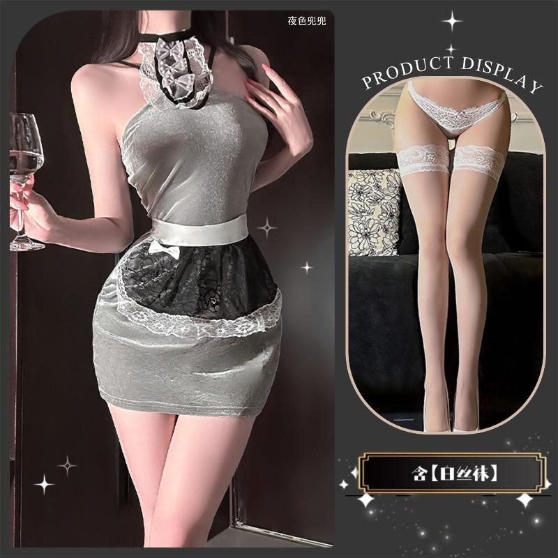 Chaomu Erotic Underwear Sexy Cute Sweet Uniform Maid Free Fast Attack Pure Lust Female Robe Qqny Abstinence