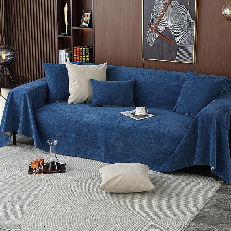 Four Seasons Universal Solid Color Cloth Waterproof Hair Towel Mat Modern Simple Pet Urine Sofa Cushion