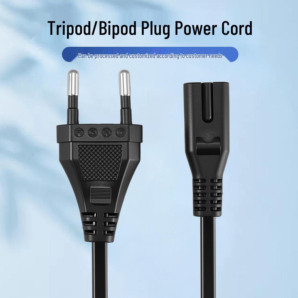 Multistandard Power Cord with US Plug and EU Figure-Eight Connector for China Computer/Printer