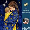 1000pcs Mini Puzzle Warm Mother-Son Hugging Starry Sky And Peace Dove Healing Stress Relief Home Decoration Puzzle Family Interaction Brain Teaser Fun