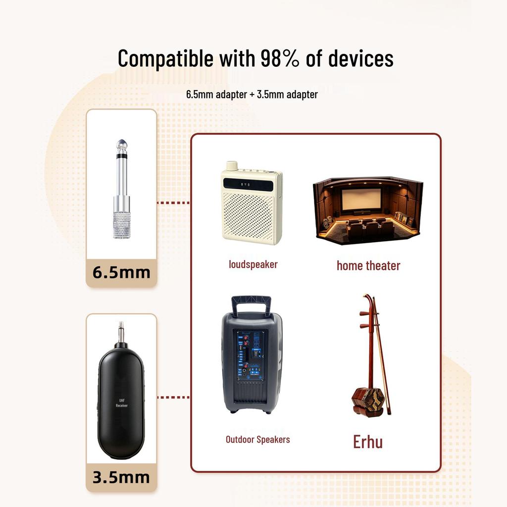 Erhu Bluetooth Wireless Microphone & Outdoor Amplifier Speaker Combo