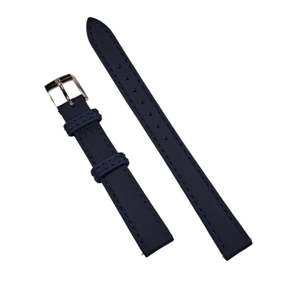 

Unused Grand Seiko genuine watch strap band ladies navy ladies dark blue leather 12mm Abie one touch Grand Seiko GS with buckle [Used]