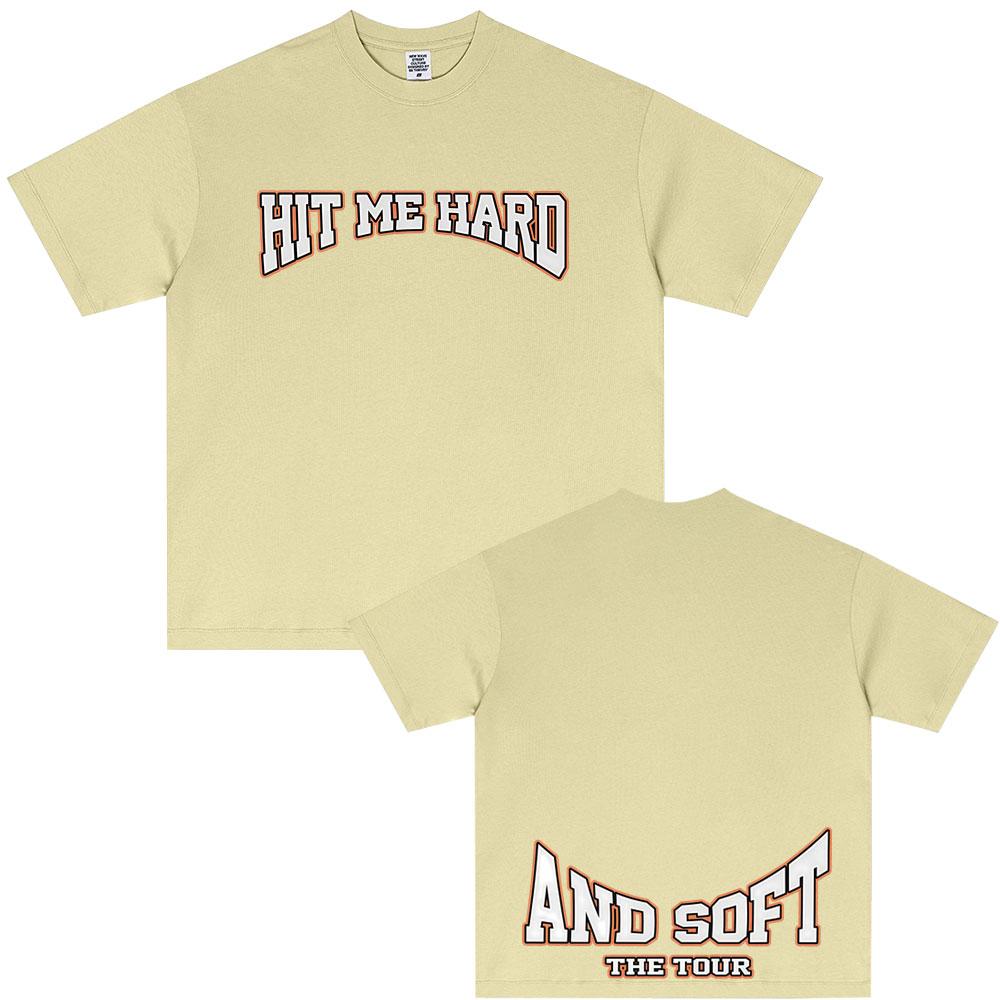 Hit Me Hard and Soft Tour 2025 Hot Sale Fan T Shirt Unisex Women Fashion Pop Music Tshirts Casual Oversized Short Sleeve Tshirt
