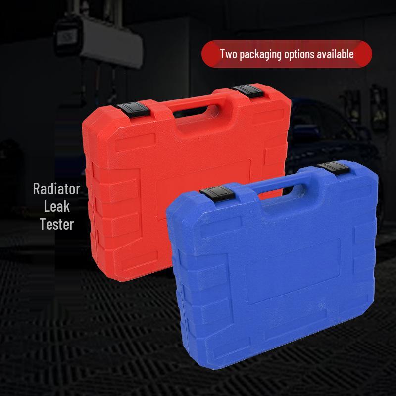 34-Piece Car Radiator Pressure Tester & Coolant Leak Detection Kit with Vacuum Pressure Gauge