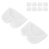 5Pairs Toe Cap Cover WShaped SEBS Forefoot Cushioning Pad Protector with Breathable Hole(White )