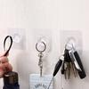 5Pcs Free Punching Seamless Invisible Hook Bathroom Kitchen Adhesive Hook
