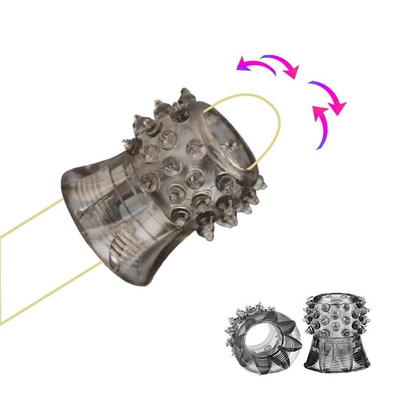 Silicone Dick Sleeve No Vibrators Adult Sex Toys For Men Vagina Condom Ribbed Multi Functional Dildo Girth Enhancer Anal Butt