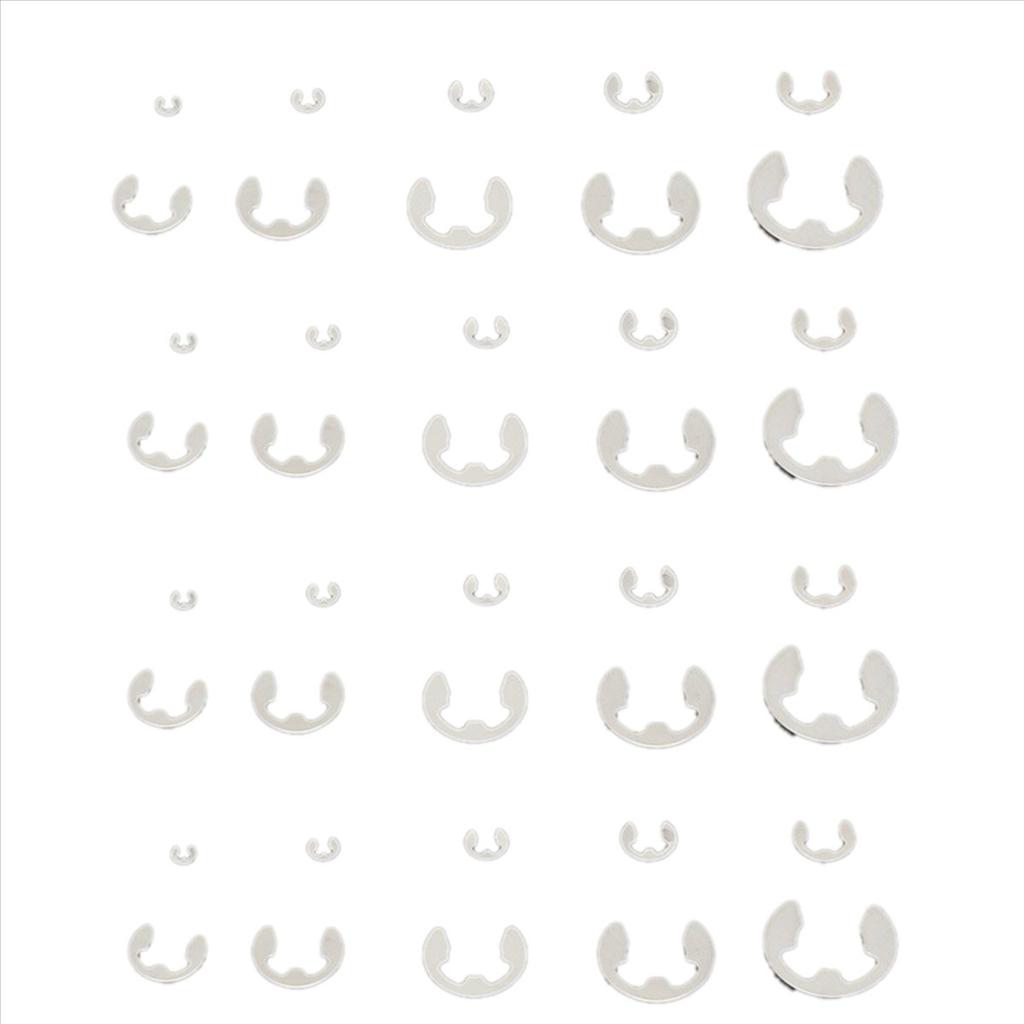 ABWR-240 PCS 304 Stainless Steel E Clip Washer Assortment Kit For Shaft Fastener M1.5-M10