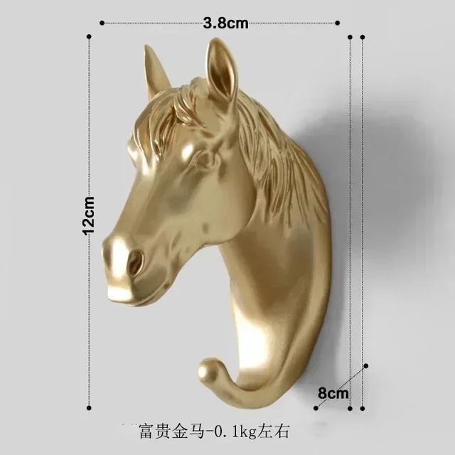 Multifunctional Decorative Hook Resin Animal Head Crafts Personalized Deer Elephant Wall Hanging Door Coat Hooks Tools HookHome