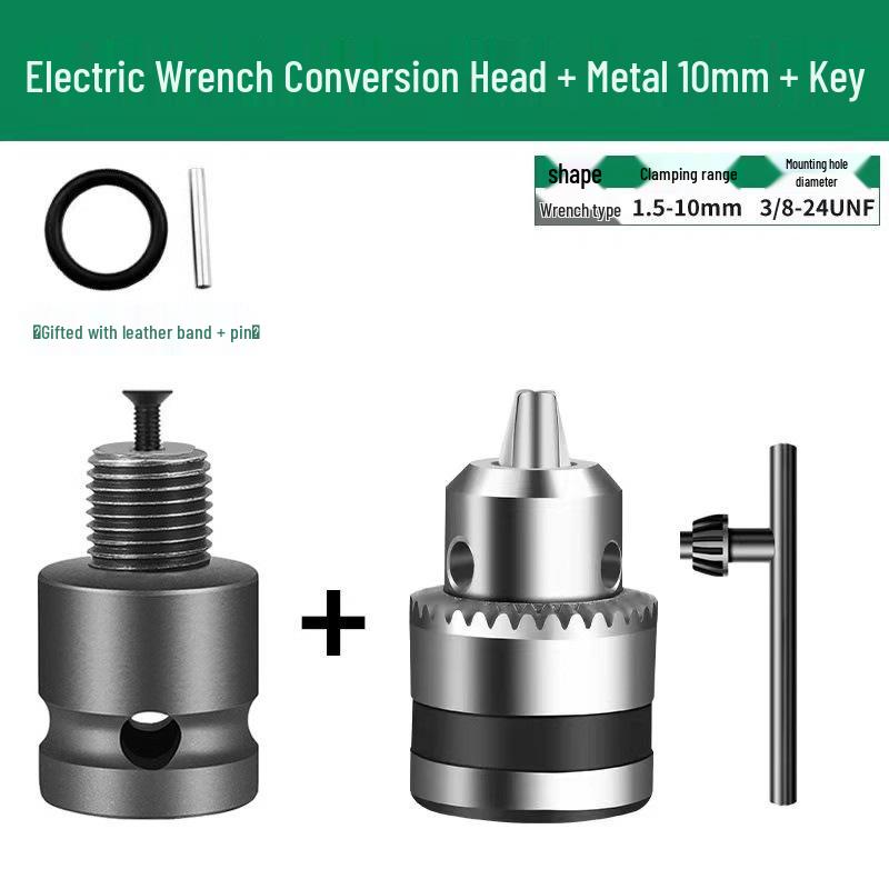 Electric Drill Conversion Kit: Multifunctional Wrench Socket and Chuck Accessories Set