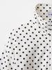 2025 Autumn Women's Polka Dot Puff Sleeve Jacket and Casual Pants Set