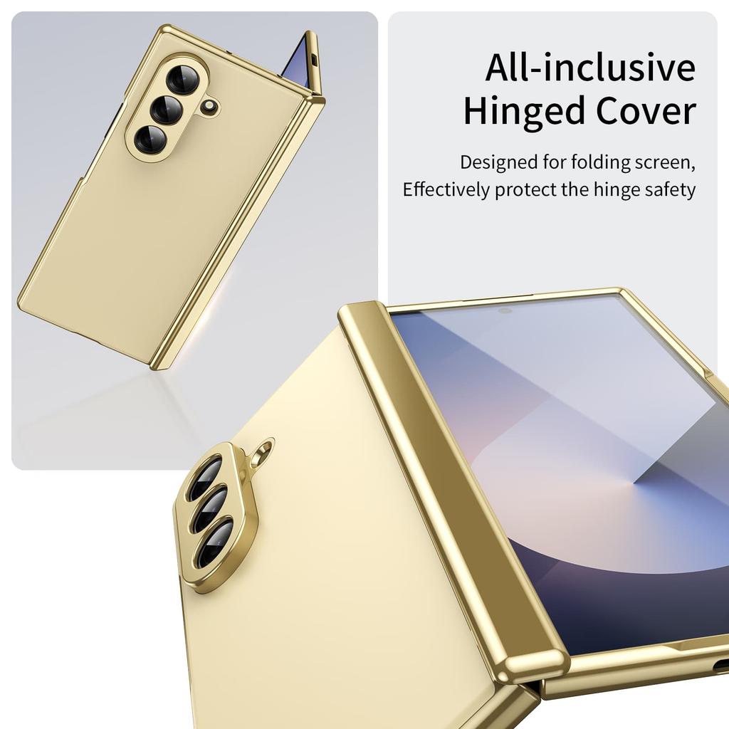 Plating Colorful AG Aluminium Alloy Hinge Protect Case for Samsung Galaxy Z Fold 8 7 6 5 4 3 Glass Screen Film Anti-drop Cover