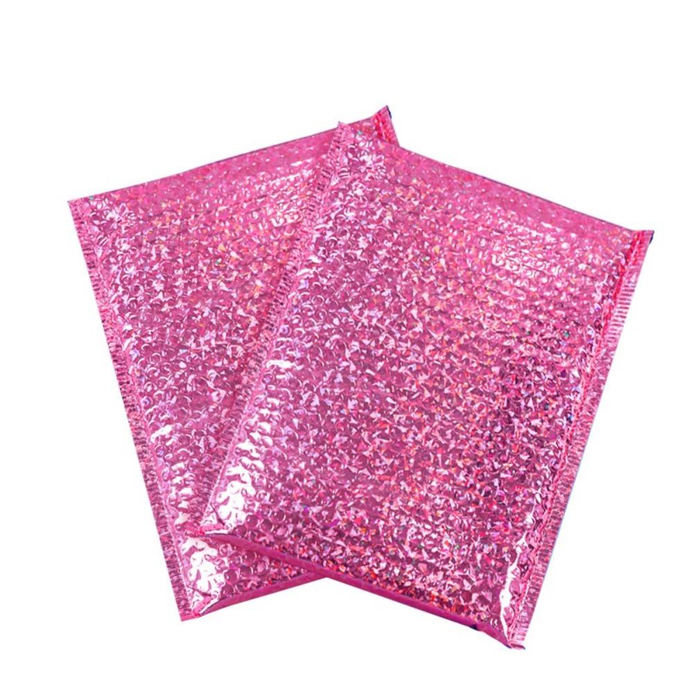 10pcs Holographic Shipping Bags Waterproof Foam Bag Portable Bubble Mailers Bag For Business