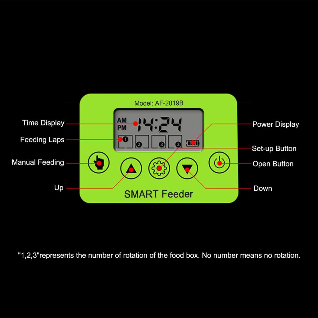 Fish Tank Automatic Feeder Intelligent Timing Automatic Smart   Feeder Large Capacity Aquarium Fish