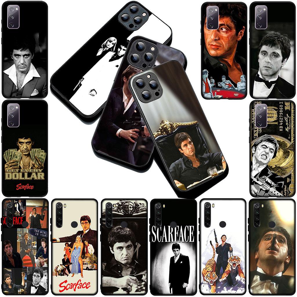 Phone Cover for Xiaomi Redmi 15 15C A4 A5 4G 5G 9A 9C NFC Note 9 8 9T Funda Casing Soft Case S-Scarfaces Tony Al Montana Pacino