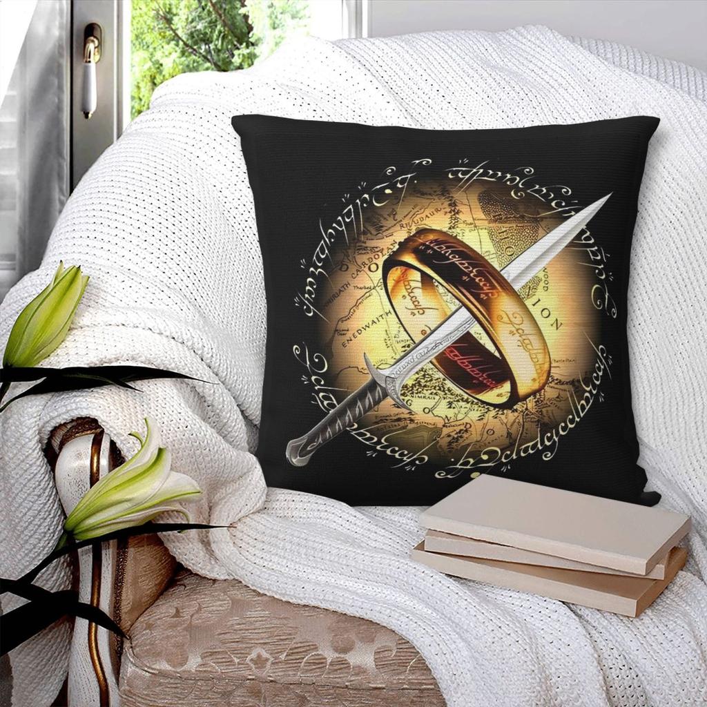 L-Lords Of The R-Rings Middle Earth Pillow Cover Cushion Cover Soft Printed Pillow Case Pillowcases For Wedding Party Home Decor