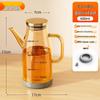 Stainless Steel Glass Oil and Vinegar Dispenser for Kitchen
